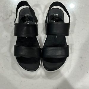 Italian Shoe Maker Black Sandals